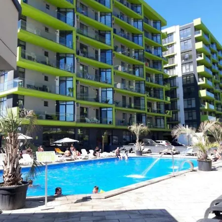 Luxury Mamaia Nord Piscina Sauna Jacuzzy Prima Linie La Mare Appartamento